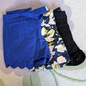Lot of 3 shorts, j crew